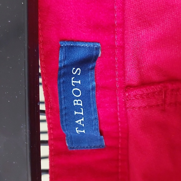 NWT, "Talbots" size 12P, Velour, high rise straight legs, slimming. - Picture 3 of 8